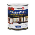 Zinsser Interior Paint, Satin, WaterBase, White, 12 oz 2704
